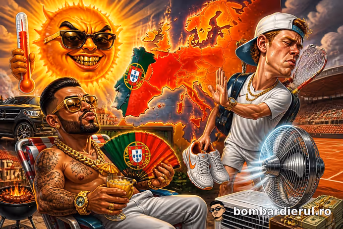 ARDEM CU TOȚII! Portugalia, cel mai cald mai din istorie: 40,3 grade! Val de caniculă lovește Europa, iar Sinner s-a retras de la Roland Garros!