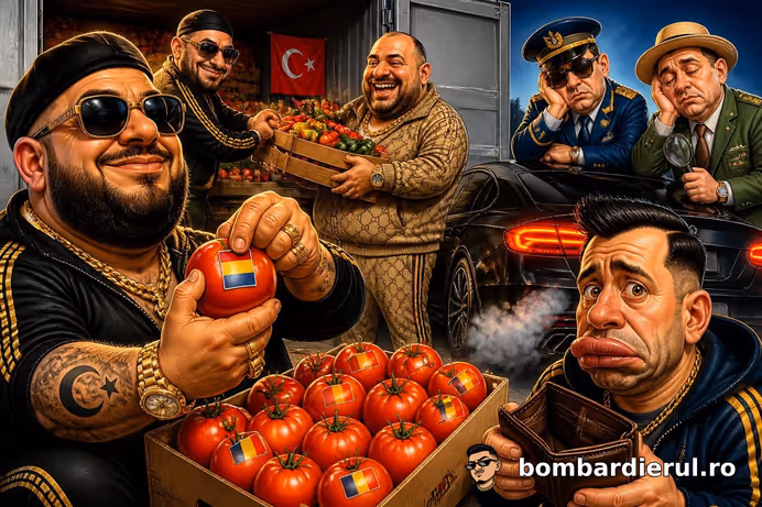 SCANDAL MONSTRU! Turcii ne vând roșii ca românești, cu eticheta făcută în Berceni! ANAF și Agricultura se mișcă... mai greu ca BMW-ul meu iarna!