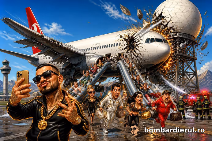 DRAMĂ PE AEROPORTUL ANTALYA! Boeing Turkish Airlines spulberă o antenă radar cu 267 de oameni la bord!