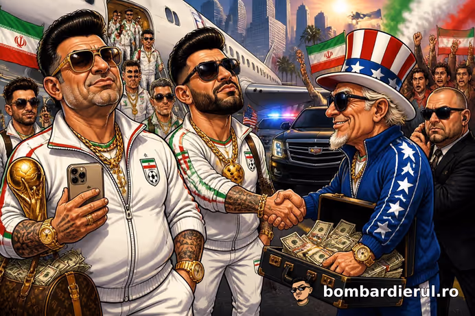 CM 2026: IRANUL A AJUNS LA LOS ANGELES CA PE VREMURI LA NUNTA LUI RELU! Acord secret cu SUA chiar la aterizare!