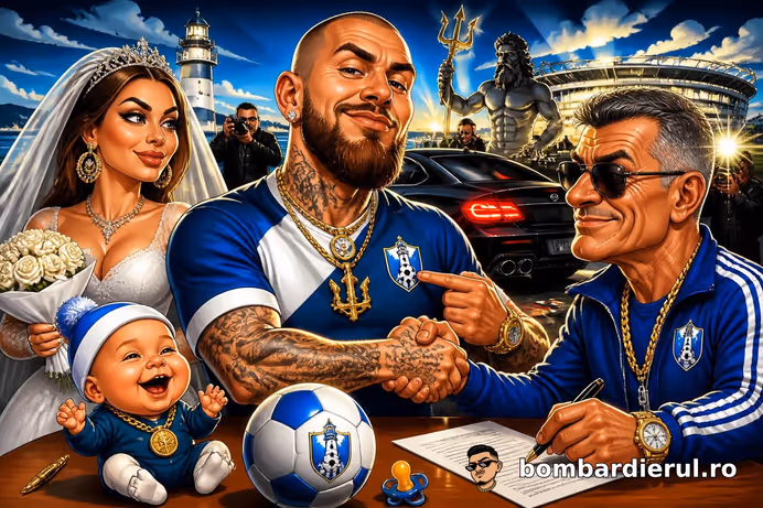 DENIS ALIBEC RĂMÂNE LA FARUL! Atacantul a zis „da” după nuntă și bebeluș: „E copilul Constanței!”