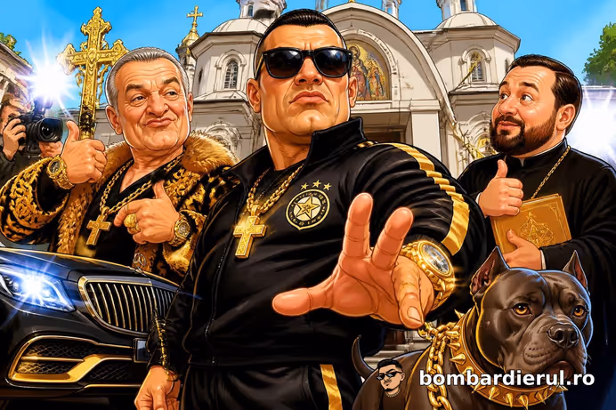 ȘOC ÎN PIPERA! Fostul arbitru FIFA, mâna dreaptă a lui Becali la sfințirea bisericii: „A vegheat ca un pitbull!”