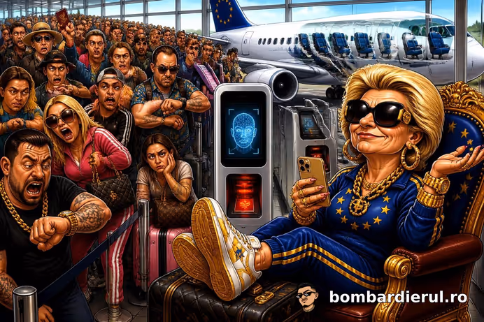 HALUCINANT! Cozi de 5 ORE la aeroport din cauza sistemului biometric UE! Avioane decolează pe jumătate goale! Cine face legea?